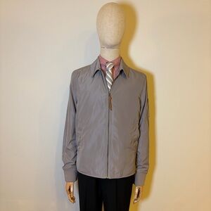Grayers Clothiers Men’s Grey Bomber Windbreaker Jacket - Size M
